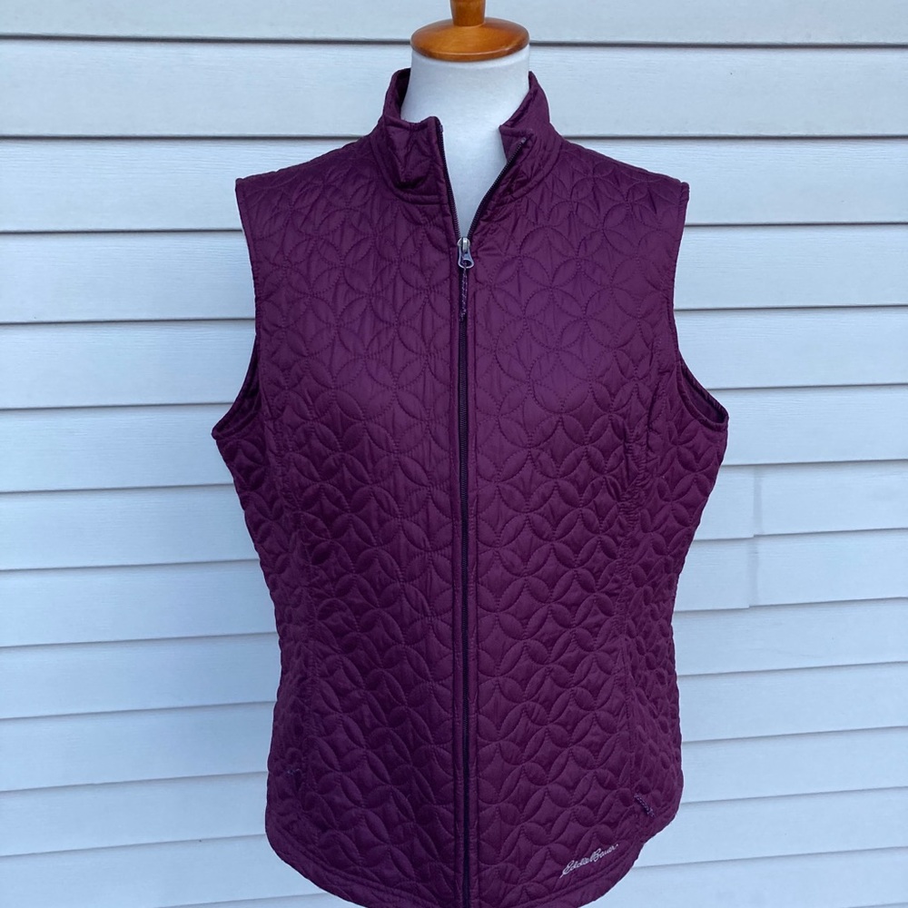 Women's Eddie Bauer Full Zipper Purple Vest